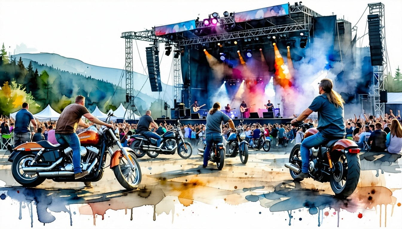 rockkonzert für biker
